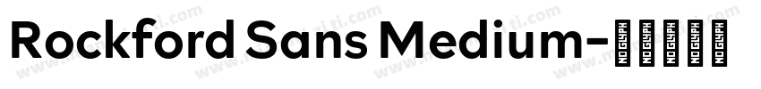Rockford Sans Medium字体转换